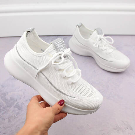 Buty sportowe ażurowe wsuwane białe Big Star NN274662