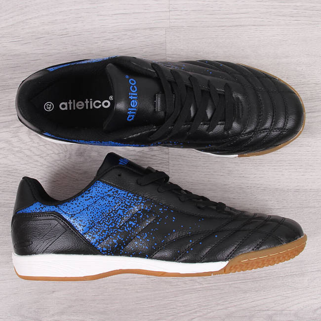 Buty sportowe męskie halówki czarno-niebieskie Atletico